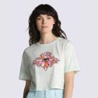 Vans Psychedelic Eye Print Crop Tee (clearly Aqua)