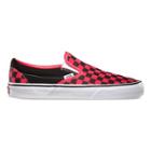Vans Shoes Checkerboard Slip-on (black/formula One Red Check)