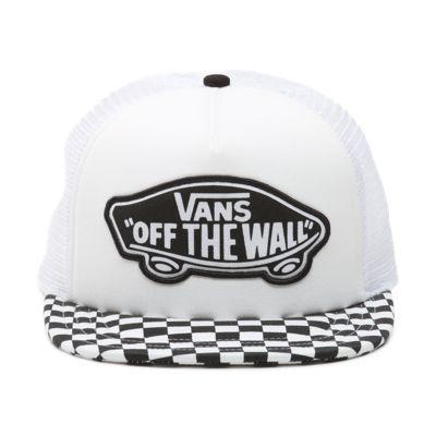 Vans Beach Girl Trucker Hat (black White Checkerboard)