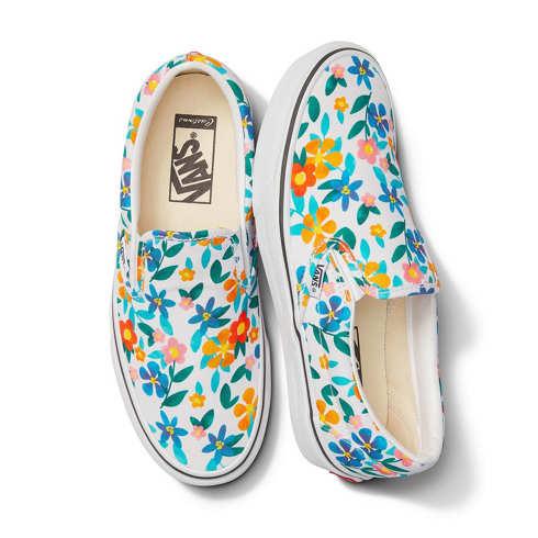 Vans Customs Painted Floral Slip-on (customs)