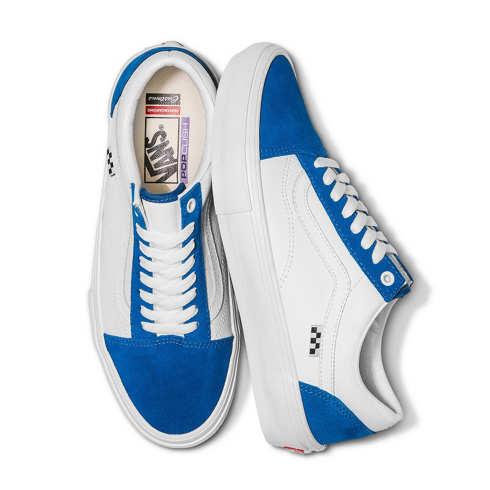 Vans Customs True White Imperial Blue Skate Old Skool (customs)
