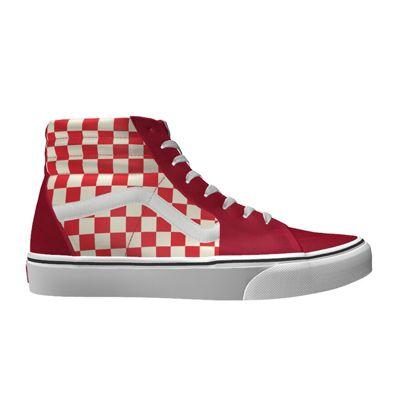 Vans Customs Sk8-hi Color Theory Red Check (custom)