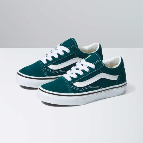 Vans Kids Old Skool (color Theory Deep Teal)