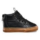 Vans Toddlers Sk8-hi Zip (black/leather/gum)