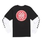 Vans Boys Checker Co. Twofer T-shirt (black/white)