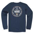 Vans Boys The Original 66 Long Sleeve T-shirt (dress Blues)