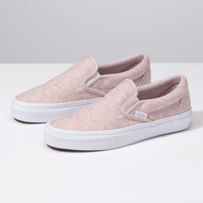 Vans Flannel Classic Slip-on (violet Ice/true White)