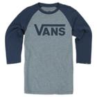 Vans Boys Vans Classic Raglan (heather Grey Dress Blues)