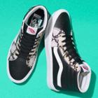 Vans Customs Black Leather Comfycush Sk8-hi (customs)