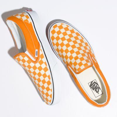 Vans Checkerboard Slip-on (dark Cheddar/true White)