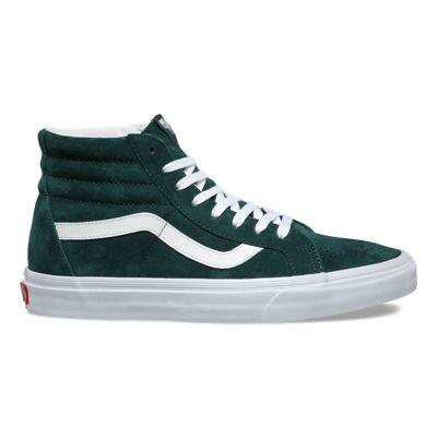 Vans Pig Suede Sk8-hi Reissue (darkest Spruce True White)