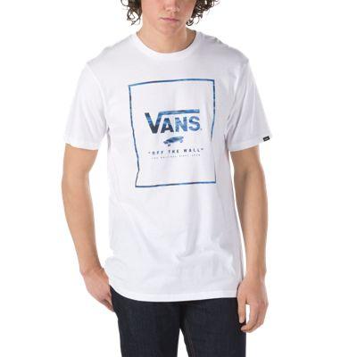 Vans Print Box T-shirt (white Wave Fill)