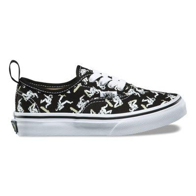 Vans Kids Astronauts Authentic Elastic Lace (black/glow)