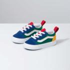Vans Toddler Yacht Club Old Skool Elastic Lace (blue/green/yellow)