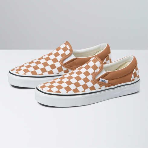 Vans Checkerboard Classic Slip-on Shoe (meerkat)