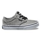 Vans Kids Atwood (plaid Gray/red)