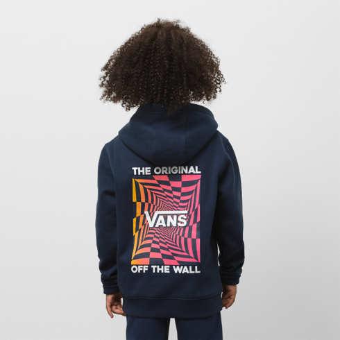 Vans Little Kids Gradient Checking Pull Over Hoodie (dress Blues)