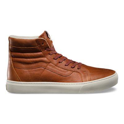 Vans Mens Shoes Skate Shoes Mens Shoes Mens Sandals Leather Sk8-hi Cup Ca (henna/turtledove)