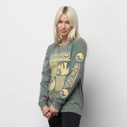 Vans Symbolism Long Sleeve Bff Tee (duck Green)