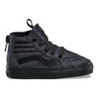 Vans Toddler Mono Chambray Sk8-hi Zip (black/black)