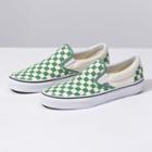 Vans Checkerboard Classic Slip-on (deep Grass Green/true White)