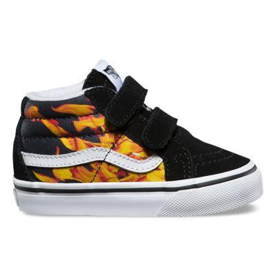 Vans Toddler Digi Flame Sk8-mid Reissue V (black/true White)