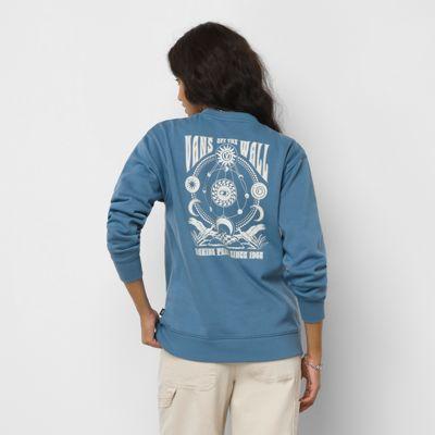 Vans Moon Sol Bff Pullover Crew (copen Blue)