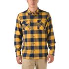 Vans Hixon Flannel Shirt (mineral Yellow/dress Blues)