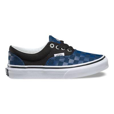 Vans Kids Checkerboard Era (dress Blues/black)