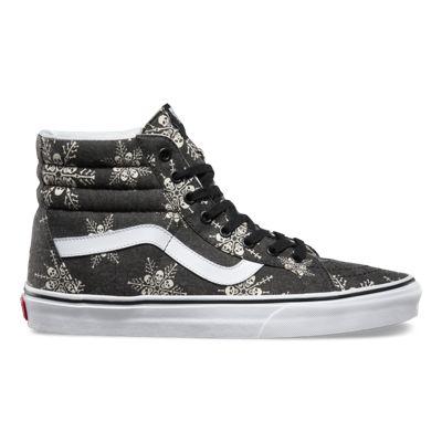 Vans Mens Shoes Skate Shoes Mens Shoes Mens Sandals Van Doren Sk8-hi Reissue (skull Snowflake/black)