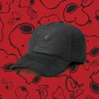 Vans X Peanuts Tonal Embroidery Dugout Baseball Hat (black)