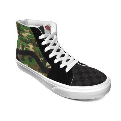 Vans X Stranger Things Customs Upside Down Camo Comfycush Sk8-hi (customs)