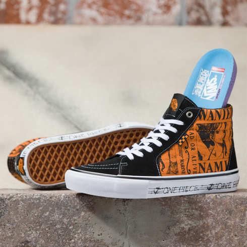 Vans X One Piece Skate Sk8-hi Shoe (orange)