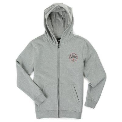 Vans Boys The Original 66 Zip Hoodie (cement Heather)