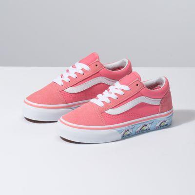 Vans Kids Unicorn Old Skool (strawberry Pink/true White)