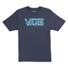 Vans Boys Vans Classic Logo Fill T-shirt (navy-dress Blues Bonsai Leaf)