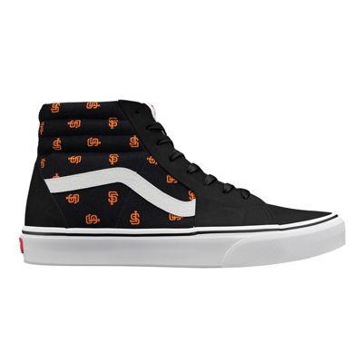 Vans Womens Customs Sk8-hi (san Francisco Giants Black)