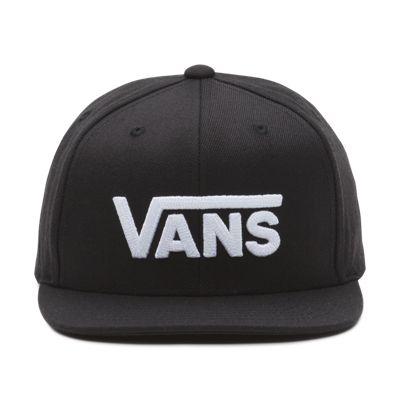 Vans Boys Drop V Snapback Hat (black White)