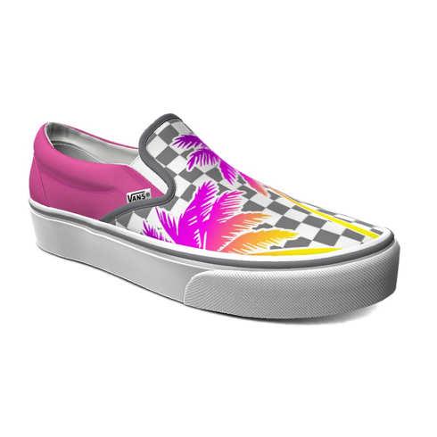 Vans Customs Checkerboard Palm Slip-on (customs)