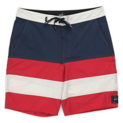 Vans Era Panel Boardshort (dress Blues-racing Red)