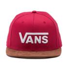 Vans Batters Box Snapback Hat (red)