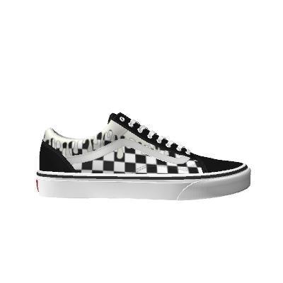 Vans Customs Cream Drips Checkerboard Old Skool (customs)