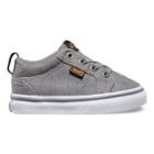 Vans Toddlers Bishop Slip On (textile Gray/potting Soil) Kids Shoes