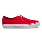Vans Leather Canvas Authentic Gore (racing Red/true White)