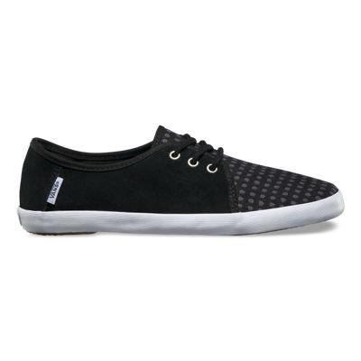 Vans Tazie (suede Black Dots) Womens Shoes