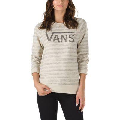 Vans Mens Shoes Skate Shoes Mens Shoes Mens Sandals Deboss Crew Sweatshirt (oatmeal) Womens Sweatshirts