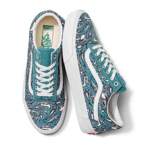 Vans Customs Recycled Materials Sharks Old Skool (customs)