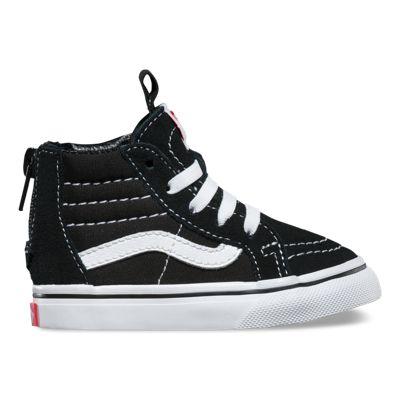 Vans Toddlers Sk8-hi Zip (black/white) Kids Shoes