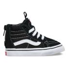 Vans Toddlers Sk8-hi Zip (black/white) Kids Shoes