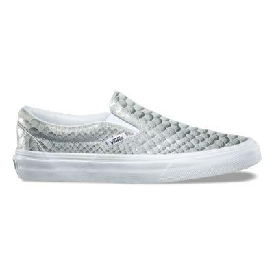 Vans Metallic Snake Slip-on (silver/true White)